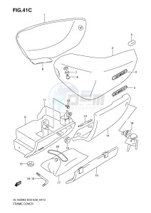 VL1500 (E3-E28) drawing FRAME COVER (MODEL K9)