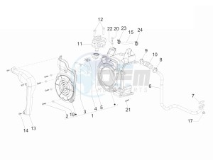 Liberty 150 4t e3 moc drawing Secondairy air box