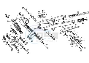 BULTACO LOBITO - 50 cc drawing REAR ARM