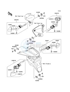 Z750S ZR750-K1H FR GB XX (EU ME A(FRICA) drawing Turn Signals