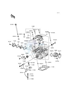 NINJA 250SL BX250AGF XX (EU ME A(FRICA) drawing Cylinder Head