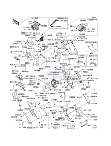 ZG 1400 B [CONCOURS 14] (8F-9F) B8F drawing COWLING -- CENTER- -