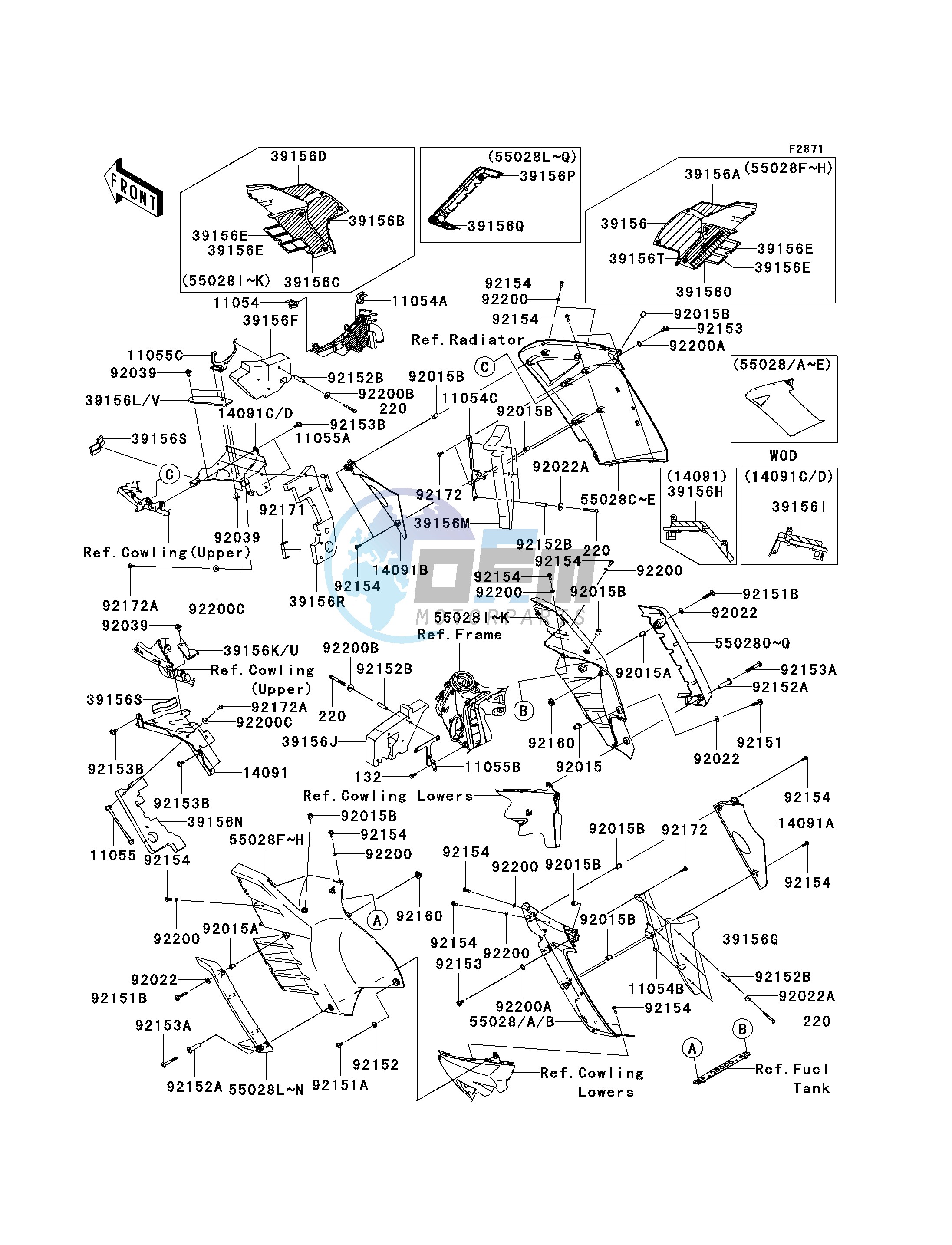 COWLING -- CENTER- -