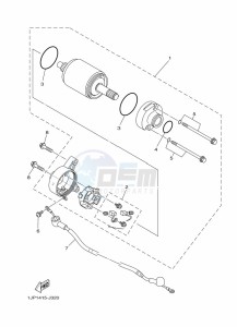 YBR125E YBR125 (BN9F) drawing STARTING MOTOR