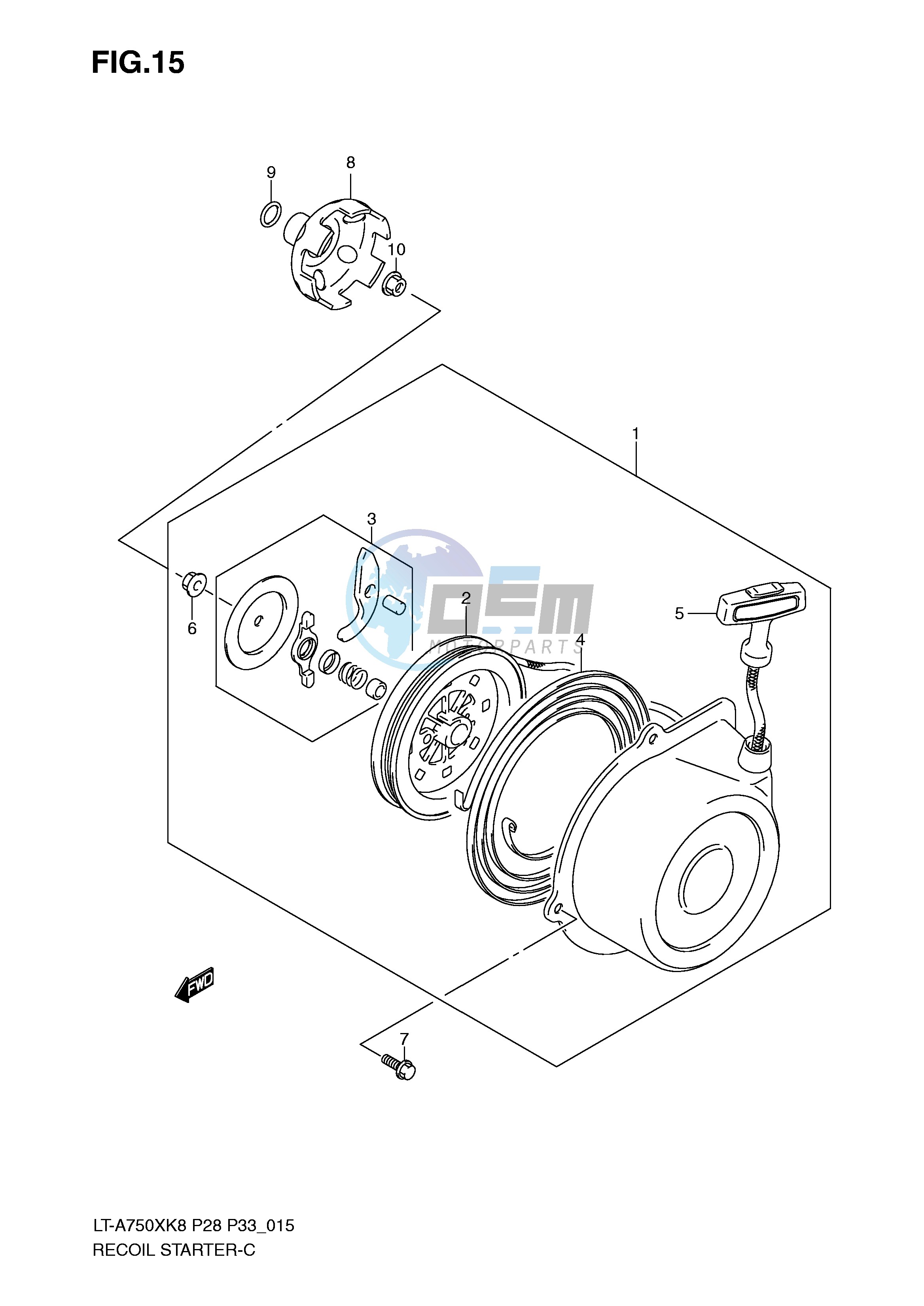 RECOIL STARTER (MODEL K8 K9)