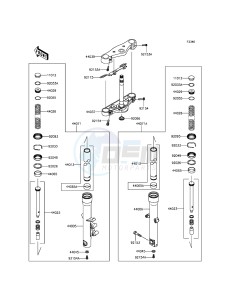 VULCAN 900 CUSTOM VN900CFFA GB XX (EU ME A(FRICA) drawing Front Fork