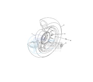 YP R X-MAX 125 drawing REAR WHEEL