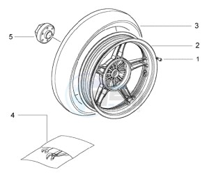 NRG 50 power DT drawing Rear Wheel