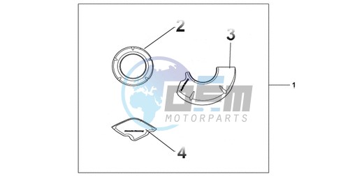 CARBON CRANKCASE COVER SET