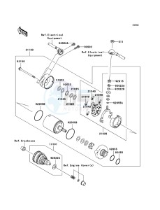 JET SKI ULTRA LX JT1500G9F EU drawing Starter Motor