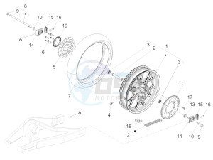 TUONO 125 4T E4 ABS (APAC) drawing Rear wheel