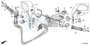 SH300RE SH300RE UK - (E) drawing SWITCH/CABLE/MIRROR