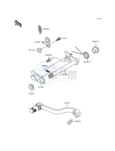 KX 80 R T [KX80] (R4-T4 BIG WHEEL R5) [KX 80 BIG WHEEL] drawing GEAR CHANGE MECHANISM