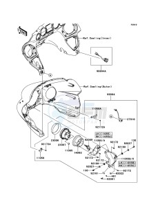 VN1700_VOYAGER_CUSTOM_ABS VN1700KBF GB XX (EU ME A(FRICA) drawing Accessory(Aux Driving Light)