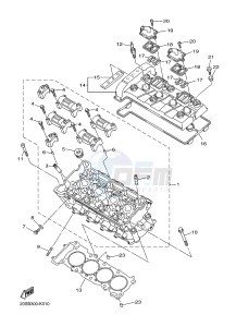 XJ6SA 600 DIVERSION (S-TYPE, ABS) (36DC) drawing CYLINDER HEAD