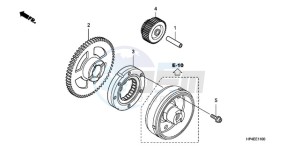 TRX420FEA Australia - (U / 2U 4WD) drawing STARTING GEAR