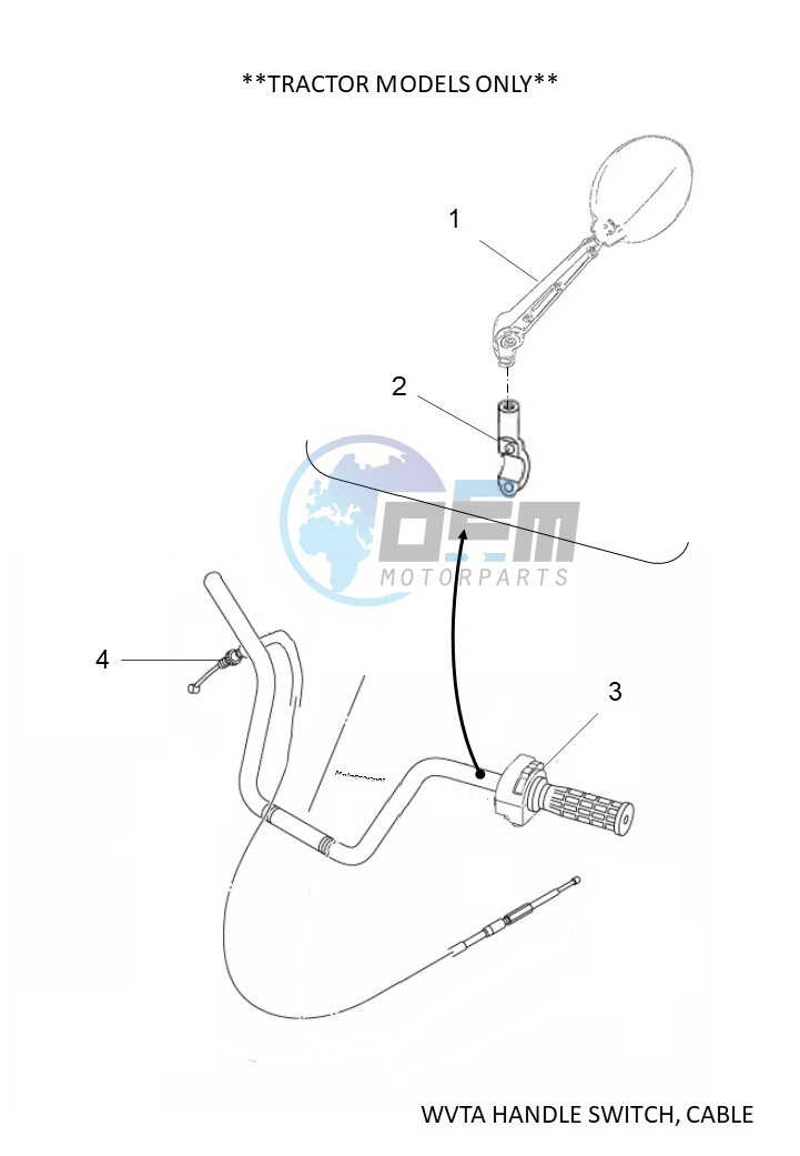 WVTA HANDLE SWITCH, CABLE