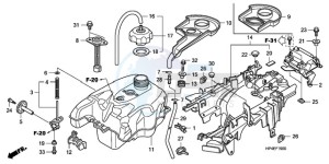 TRX420FMA Australia - (U / 2U 4WD) drawing FUEL TANK