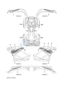 YFM700FWAD YFM70GPSJ GRIZZLY 700 EPS (B1AM) drawing GRAPHICS