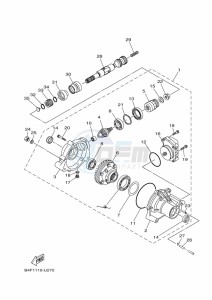 YFM700FWAD GRIZZLY 700 EPS (BFEC) drawing FRONT DIFFERENTIAL