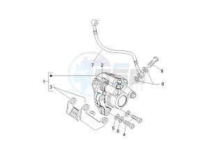 LXV 50 2T CH drawing Brakes pipes - Calipers