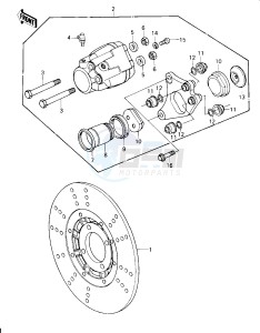 KZ 650 E [LTD] (E1) [LTD] drawing FRONT BRAKE