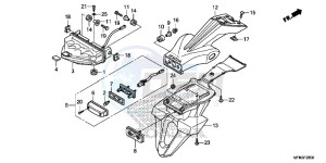 CB1000RE CB1000R E drawing TAILLIGHT