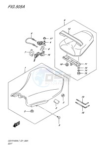 GSX-R1000 EU drawing SEAT