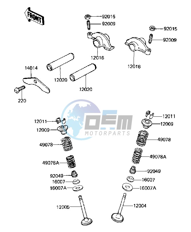 ROCKER ARMS_VALVES -- 84-85 C2_C3- -