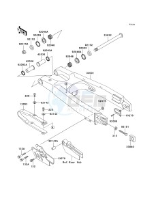 KX 250 L [KX250] (L4) [KX250] drawing SWINGARM