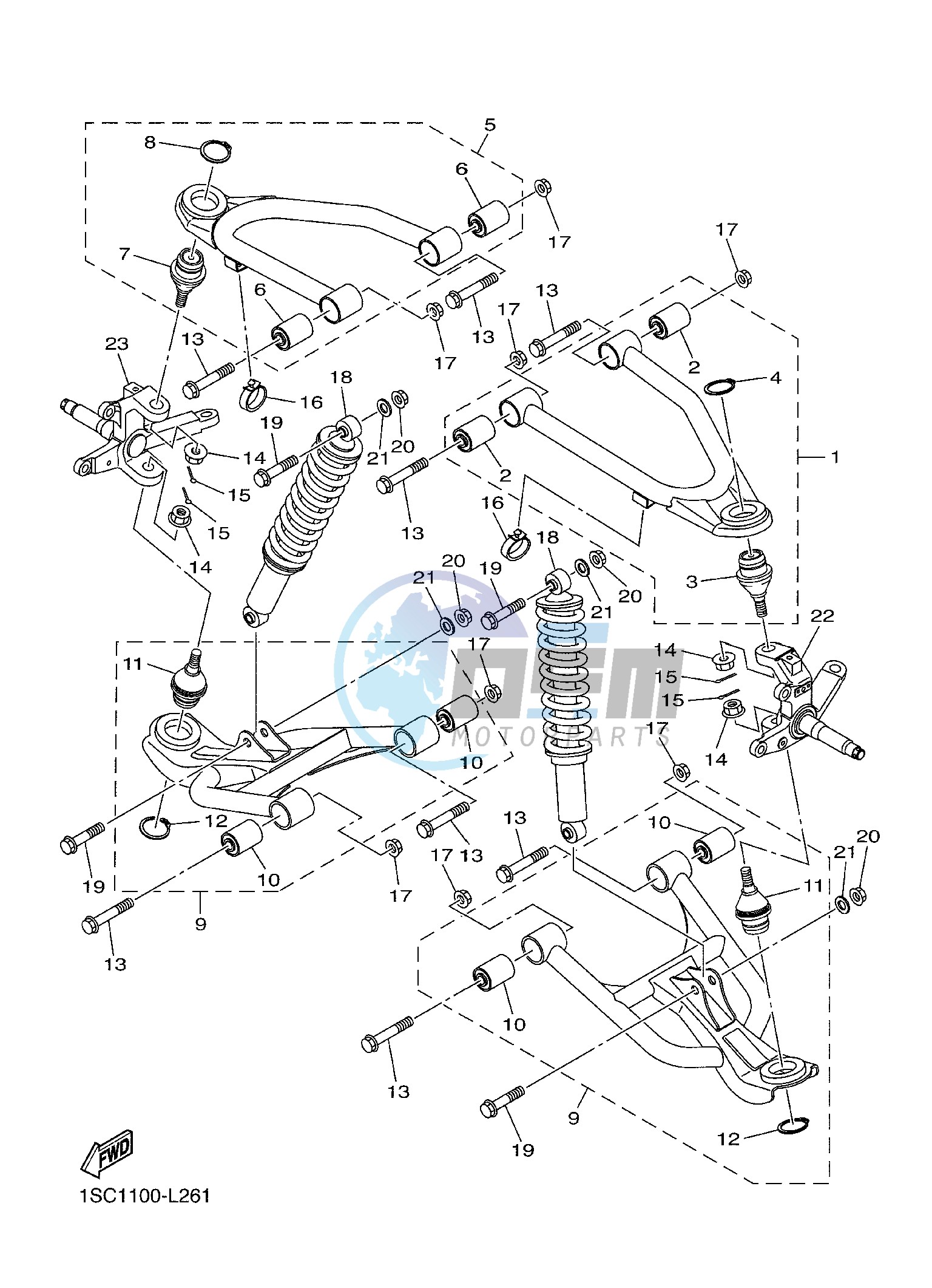 FRONT SUSPENSION & WHEEL