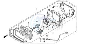 XL600V TRANSALP drawing HEADLIGHT (1)