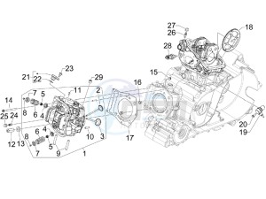 GP 800 Centenario drawing Cilinder head unit - Valve