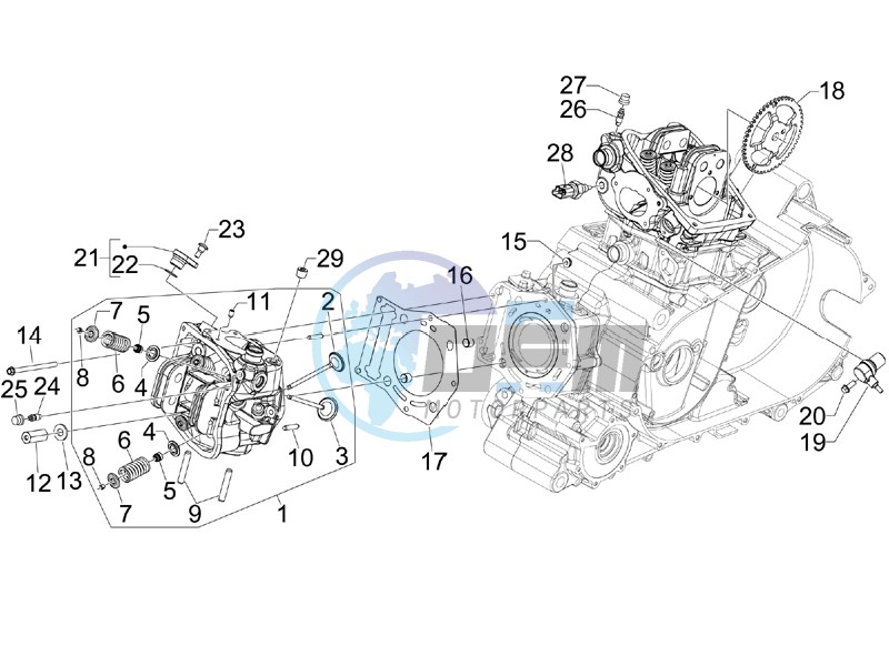 Cilinder head unit - Valve