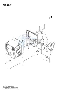 GN125 (E2) drawing REAR COMBINATION LAMP (MODEL V W X E2,E4,E21)