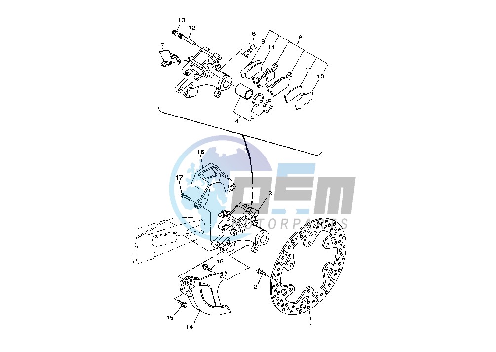 REAR BRAKE CALIPER