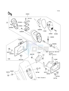 VN 1600 G [VULCAN 1600 NOMAD] (6F) G6F drawing TAILLIGHT-- S- -