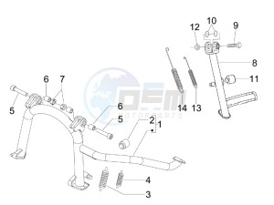 Beverly 400 ie Tourer e3 drawing Stand