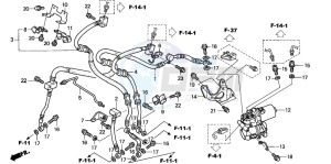 VFR800A drawing FRONT BRAKE HOSE (VFR800A)