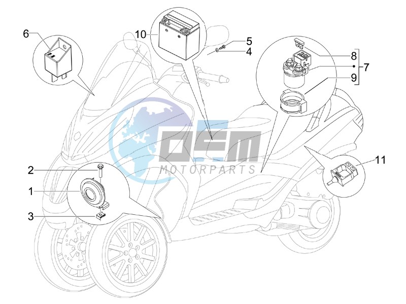 Remote control switches - Battery - Horn