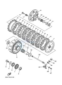 YZ250 (B9UA) drawing CLUTCH