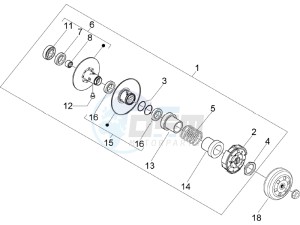 Runner 50 SP drawing Driven pulley