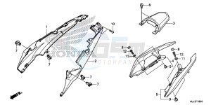 NC750XDE NC750XD Europe Direct - (ED) drawing SEAT COWL