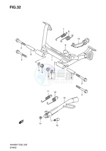 AN400 BURGMAN EU-UK drawing STAND