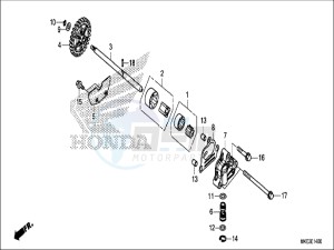 CRF450RXH Europe Direct - (ED) drawing OIL PUMP