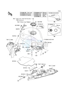 ZX 1000 D [NINJA ZX-10R] (D6F-D7FA) D7F drawing FUEL TANK