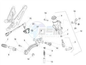 RSV4 1000 RR E4 ABS (NAFTA) drawing Rear master cylinder