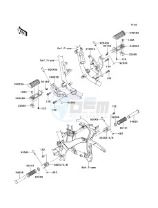 VN 900 C [VULCAN 900 CUSTOM] (7F-9FA) C7F drawing FOOTRESTS