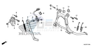 GL1800BG GOLDWING - F6B UK - (E) drawing STAND