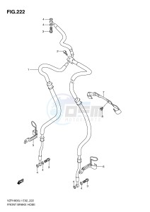 VZR1800 (E2) INTRUDER drawing FRONT BRAKE HOSE